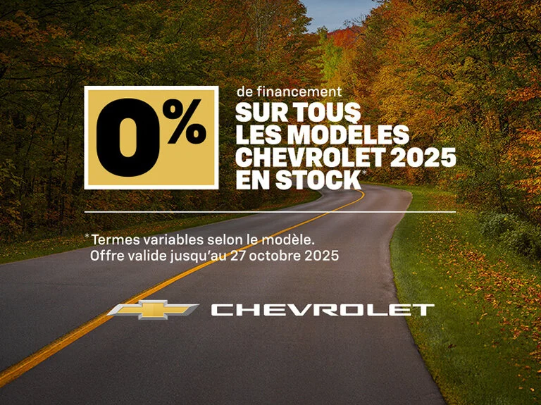 CHEVROLET accueil 0 octobre